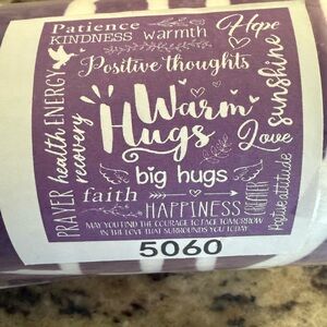 Purple Inspirational Blanket